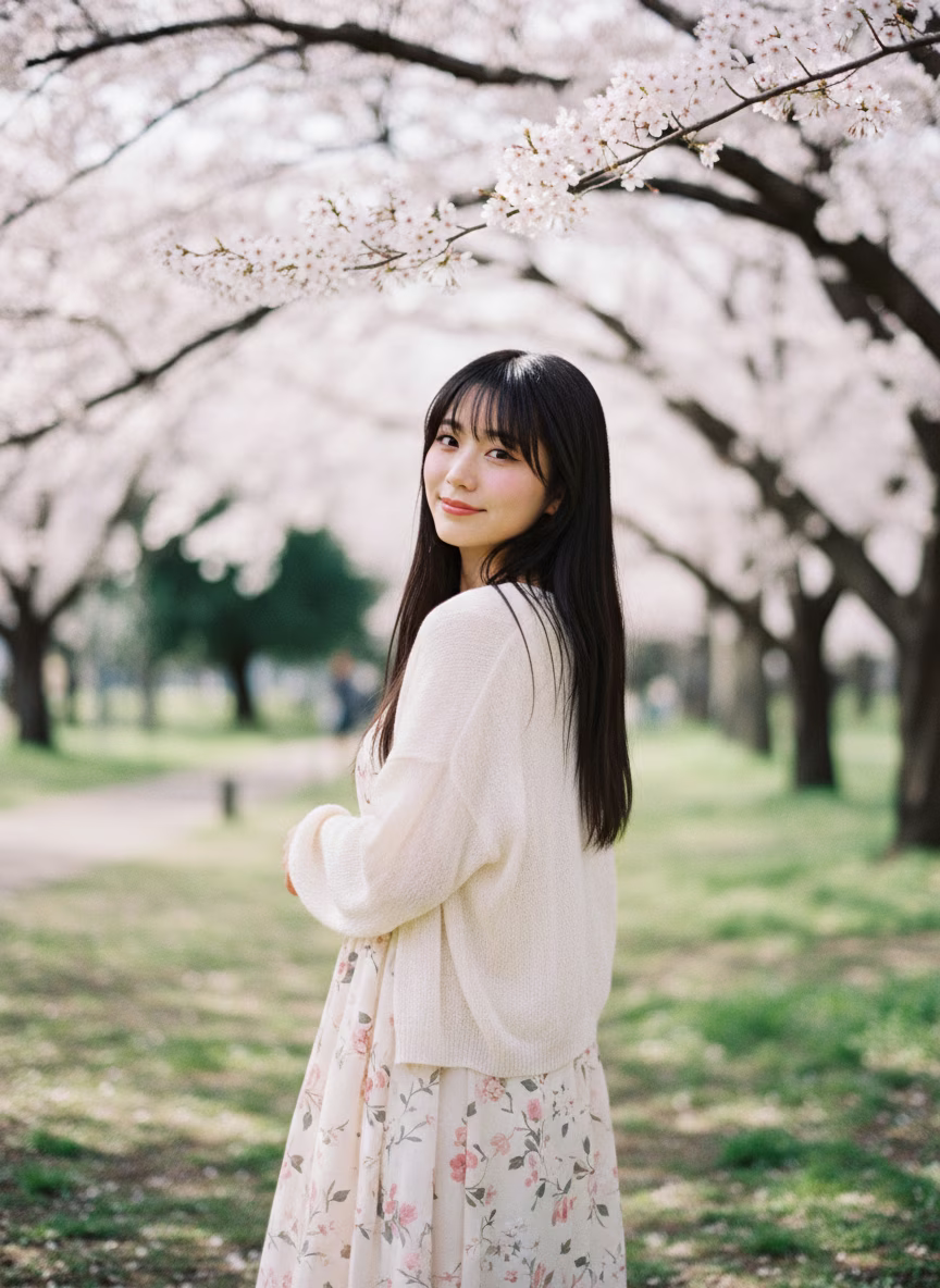 Japanese Park Cherry Blossoms